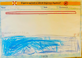Olívia, 6 anos - Em: "Afogamento"