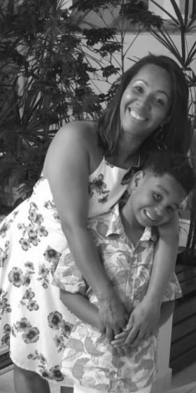 Mãe Elaine Filho Heitor 3C