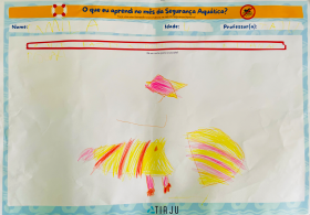 Camila, 4 anos - Em: "O que fazer quando cair de roupa na piscina"