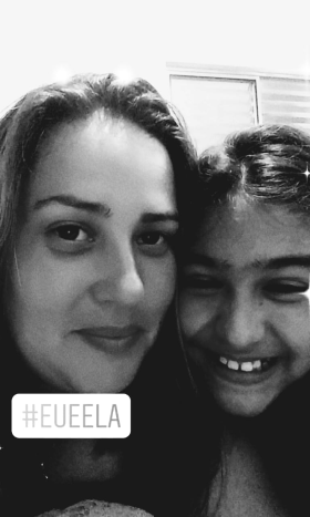 Mãe Elizangela Filha Gabriela 5B