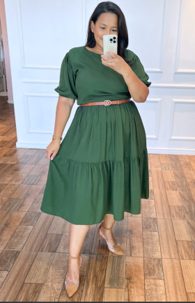 Vestido verde militar