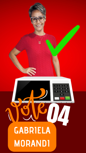 Story instagram para eleições vote vermelho