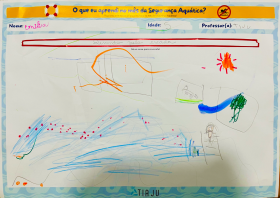 Emilia, 5 anos - Em: "Descendo pela escada"