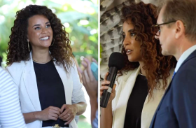 Homenageada no consulado alemão