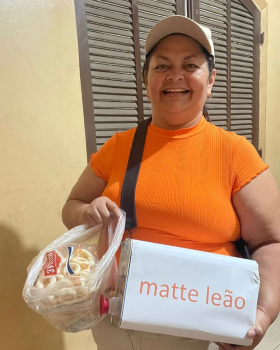 Vendedora na praia
