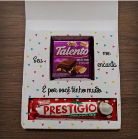 Caixa chocolates Talento e Prestígio - R$11,50