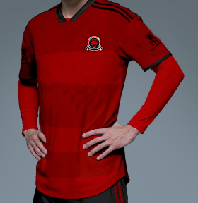 Listras vermelho claro e escuro