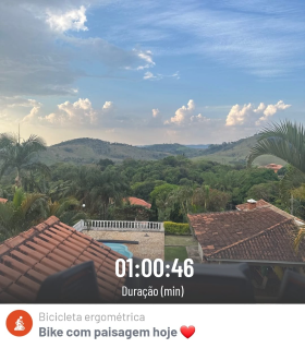 Bike com paisagem hoje