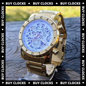 BVLGARI DOURADO FULL METAL BRANCO