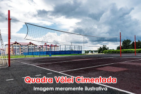 Quadra de Vôlei Cimentada