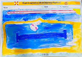 Gabriela, 9 anos - Em: "Me jogo na água"