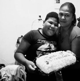 Mãe Luciene Filho Miguel Nicolas 4A