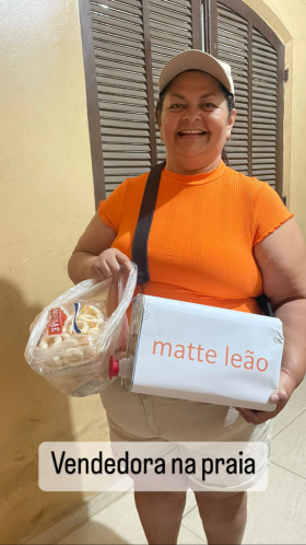Vendedora na praia