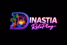 Logo moderna com assinatura neon