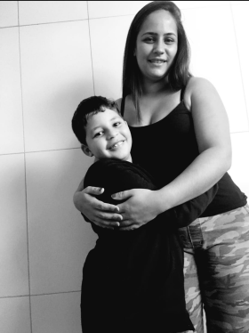 Mãe Mayara Filho Miguel 1B