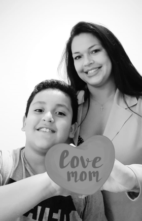 Mãe Dayane Filho Arthur 3A