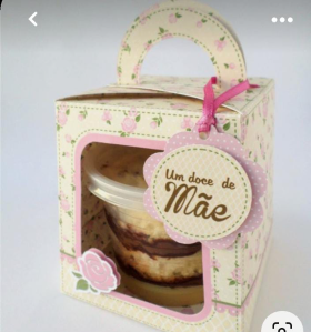 BOLO NO POTE PERSONALIZADO NA CAIXA