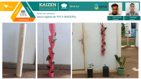 Kaizen de Meio Ambiente - Vasos rígidos de PVC e MADEIRA