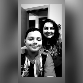 Mãe Thawane Filho Gustavo 5B