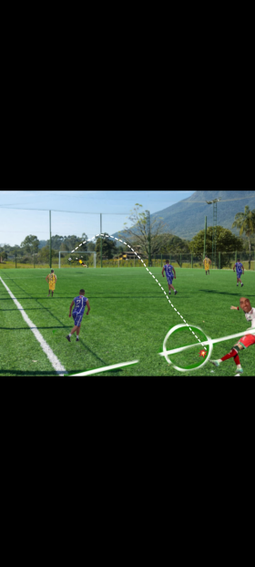 João Luiz ( gol cobertura meio campo no contra )