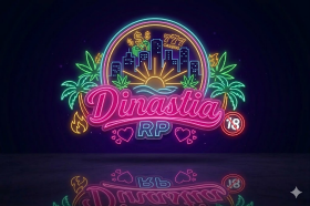 Logo neon com muitos detalhes e bloom