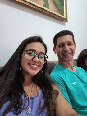 Pamela e seu pai