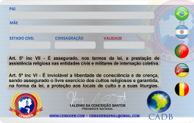 CREDENCIAL DA CEMADEB 2025  - SISTEMA - VERSO