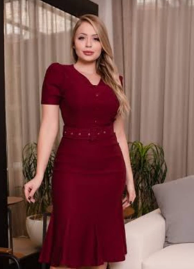 Vestido marsala
