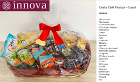 Cesta Café Floripa - Casal - Innova Cestas e Flores