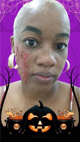 Purple and Black Illustrative Halloween Background Your Story