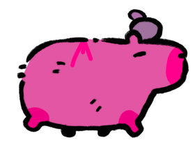 Capy sangue rosa
