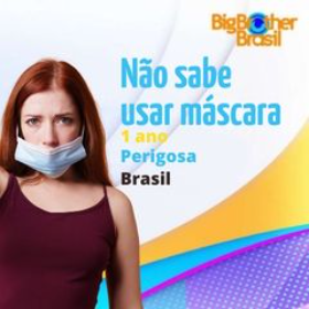 Quem não sabe usar máscara