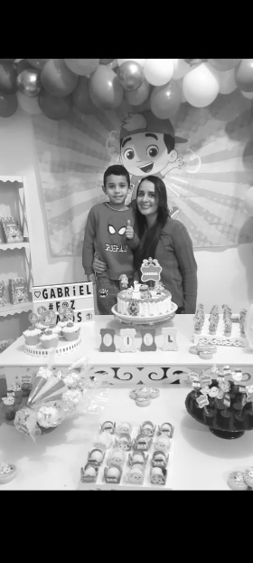 Mãe Laiza Filho Gabriel 3D