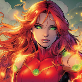 Estrela( Filha da Starfire e Asa noturna)