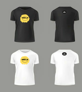 Camisa 1 smile amarelo