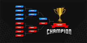 esporte moderno jogo torneio campeonato concurso estágio suporte placa vetor com ouro campeão troféu prêmio ícone ilustração fundo no layout de estilo de tema de tecnologia_