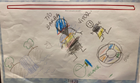 Vitor Pedrosa, 4 anos - Em: "Os amigos da piscina”