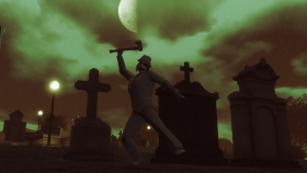 Halloween cemitério 
