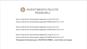 PACOTE TEATRO FIERGS 