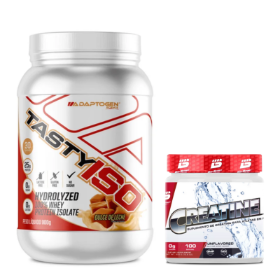 Tasty Iso 900g + Creatina BioSport 300g - Por R$258,90