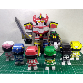Megazor Chibi e Power Ranger