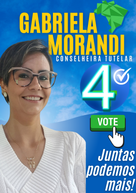 Cartaz Moderno Azul Campanha Eleitoral de Candidato