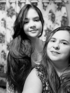 Mãe Cristina Filha  Melissa Vicente 5D