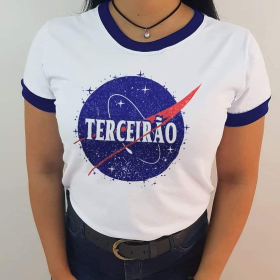 Camisa NASA terceirão (com atrás escrito Astronautas - Vôo 3A)